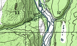 map of river
