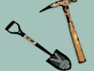 a pick and shovel