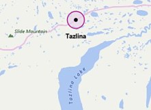 map of Tazlina Lake