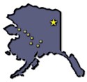 Outline of the state of Alaska